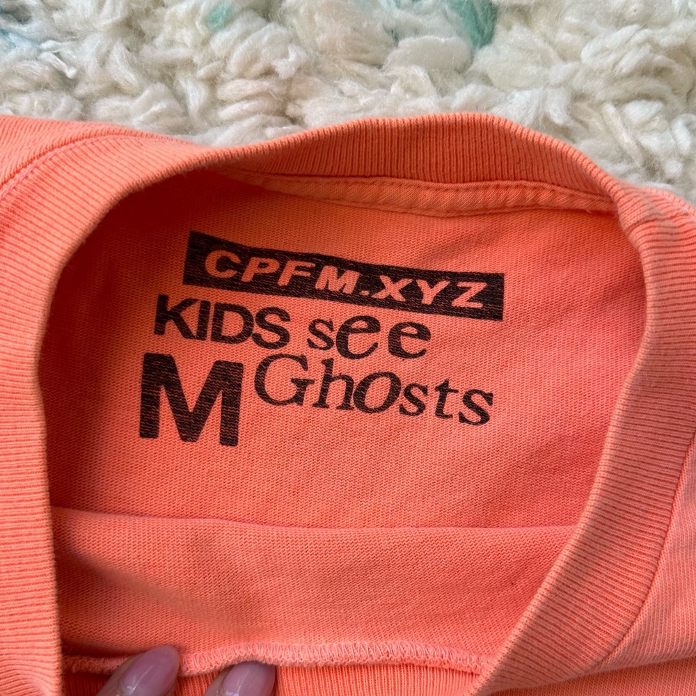 Cactus Plant Flea Market x Kids See Ghosts Long Sleeve Tee in Neon - Picture 5 of 9